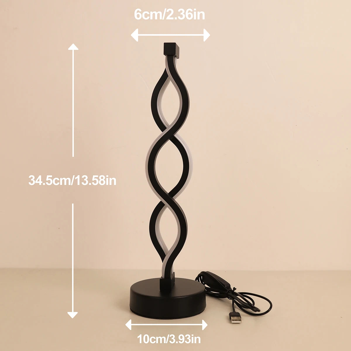 Spiral LED Table Lamp