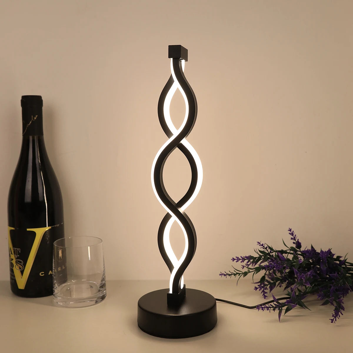 Spiral LED Table Lamp