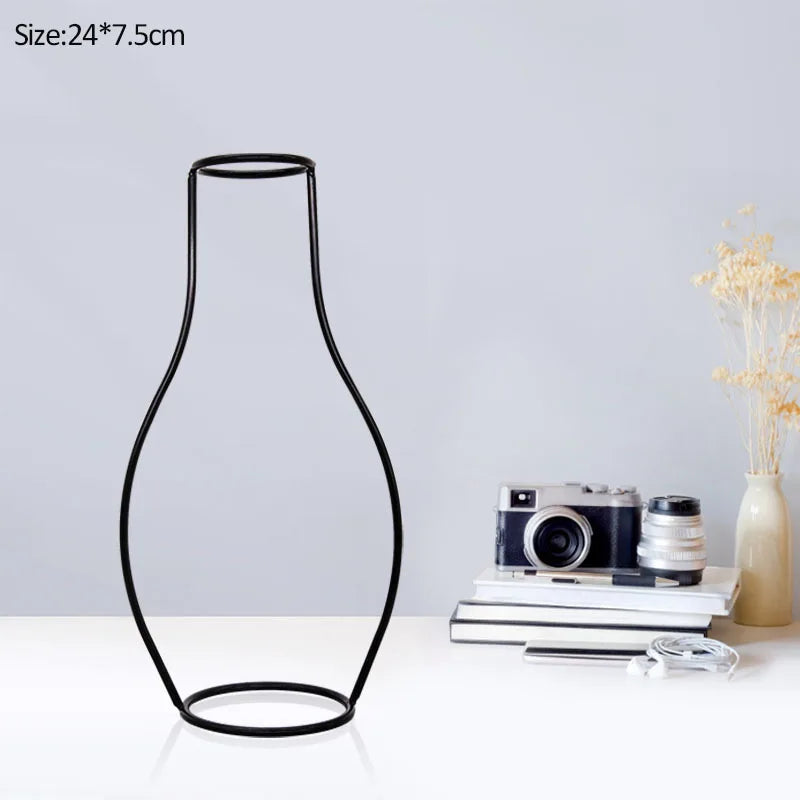 Slique-Nordic-Style-Metal-Frame-Vase