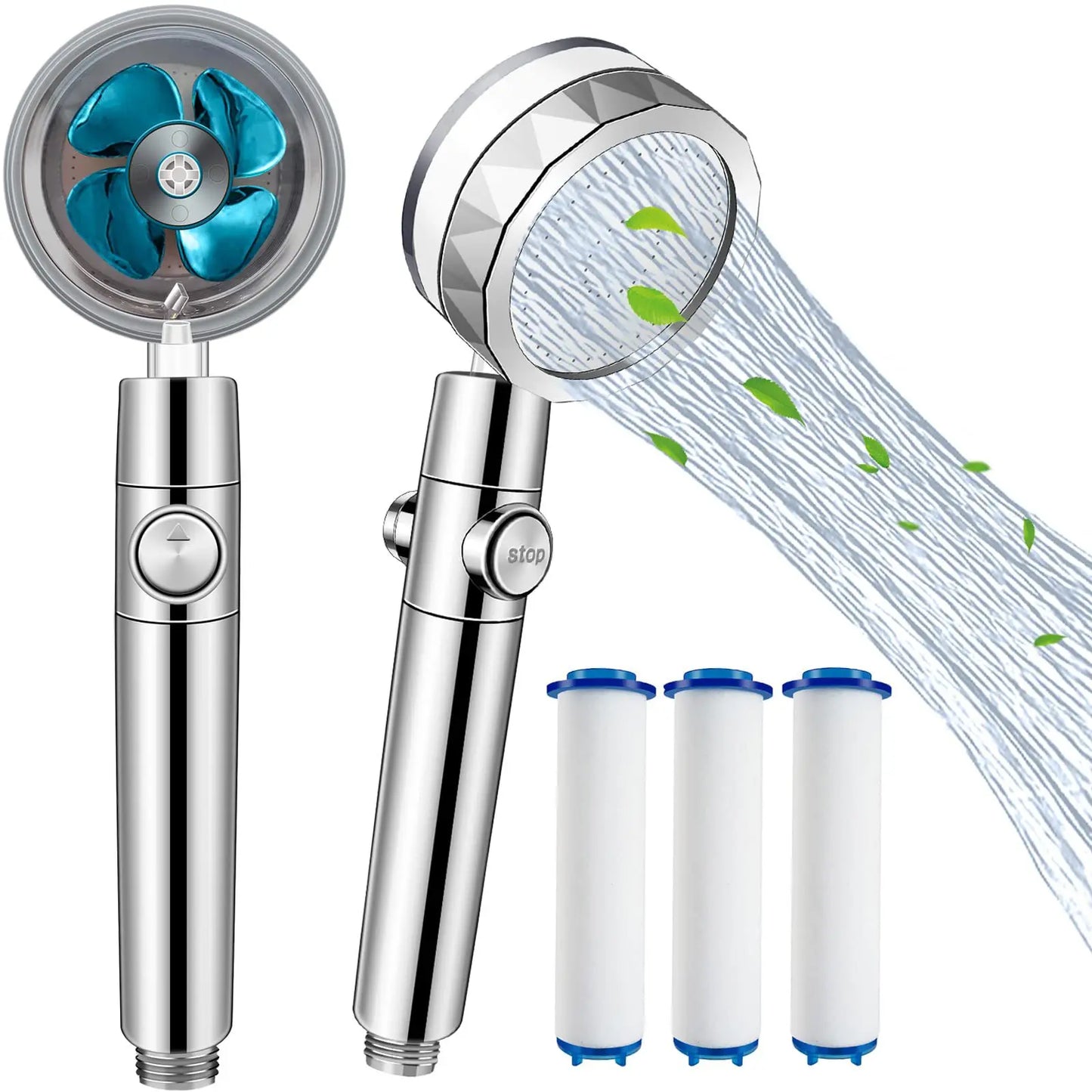 High-Pressure Propeller Shower Head
