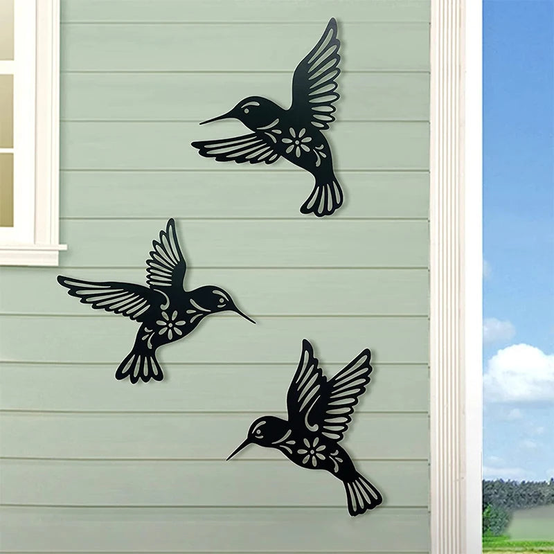 Slique-Hummingbird-Metal-Wall-Art