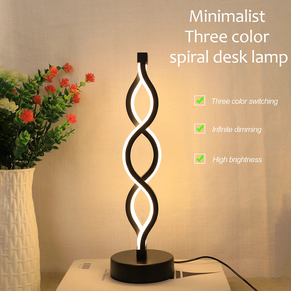 Spiral LED Table Lamp