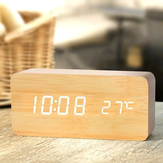 Wooden Alarm Clock