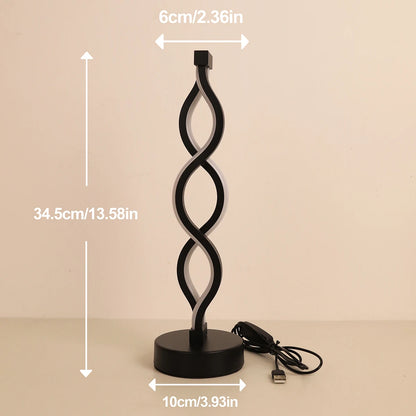 Spiral LED Table Lamp
