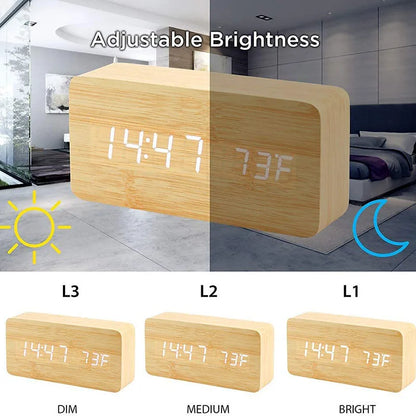 Wooden Alarm Clock