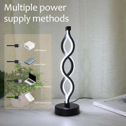Spiral LED Table Lamp