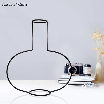 Slique-Nordic-Style-Metal-Frame-Vase