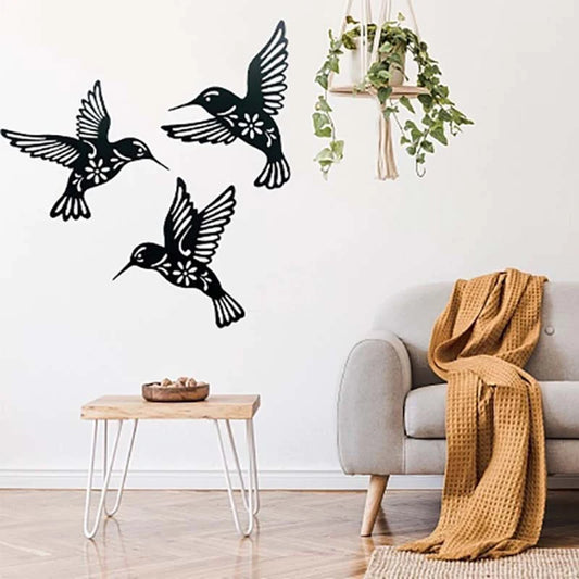 Slique-Hummingbird-Metal-Wall-Art