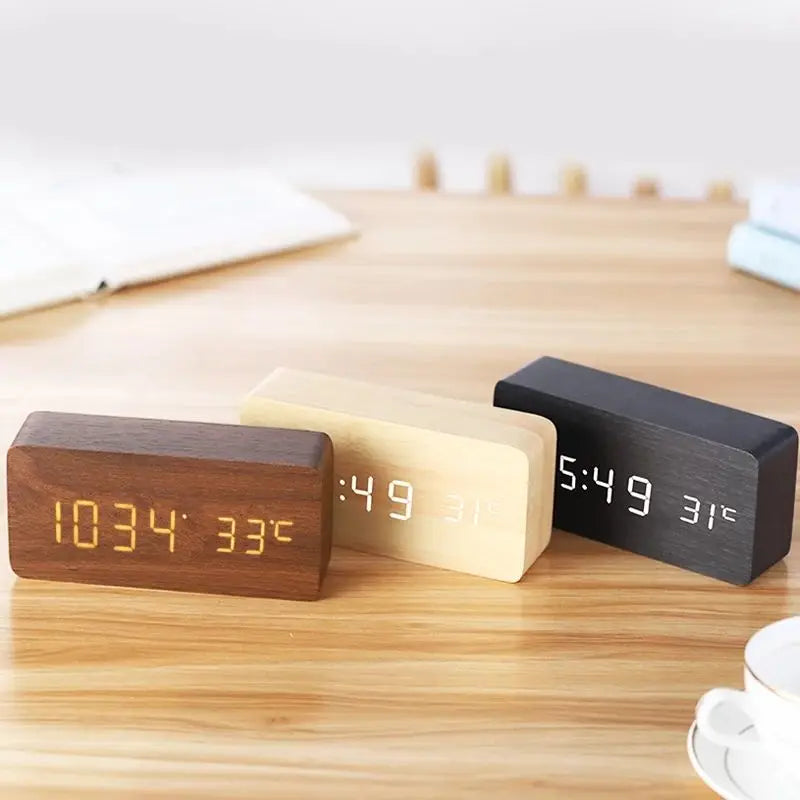 Wooden Alarm Clock